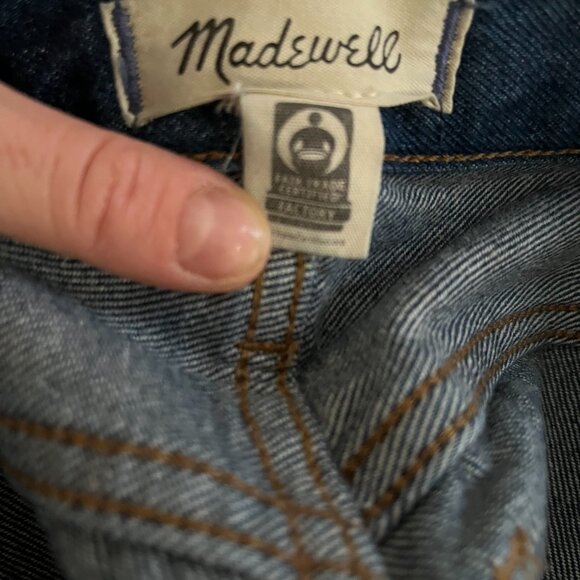 Madewell Baggy Straight Jeans in Dark Worn Indigo Wash - Picture 9 of 9